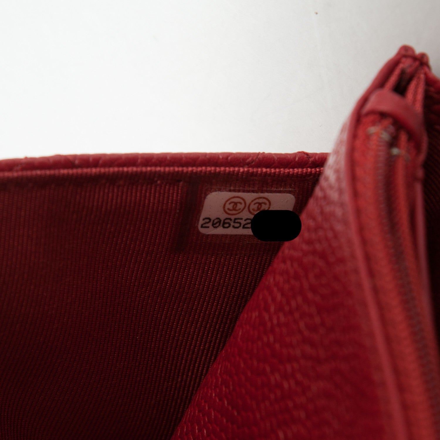 Chanel Caviar Quilted Wallet On Chain WOC Red 8 of 8