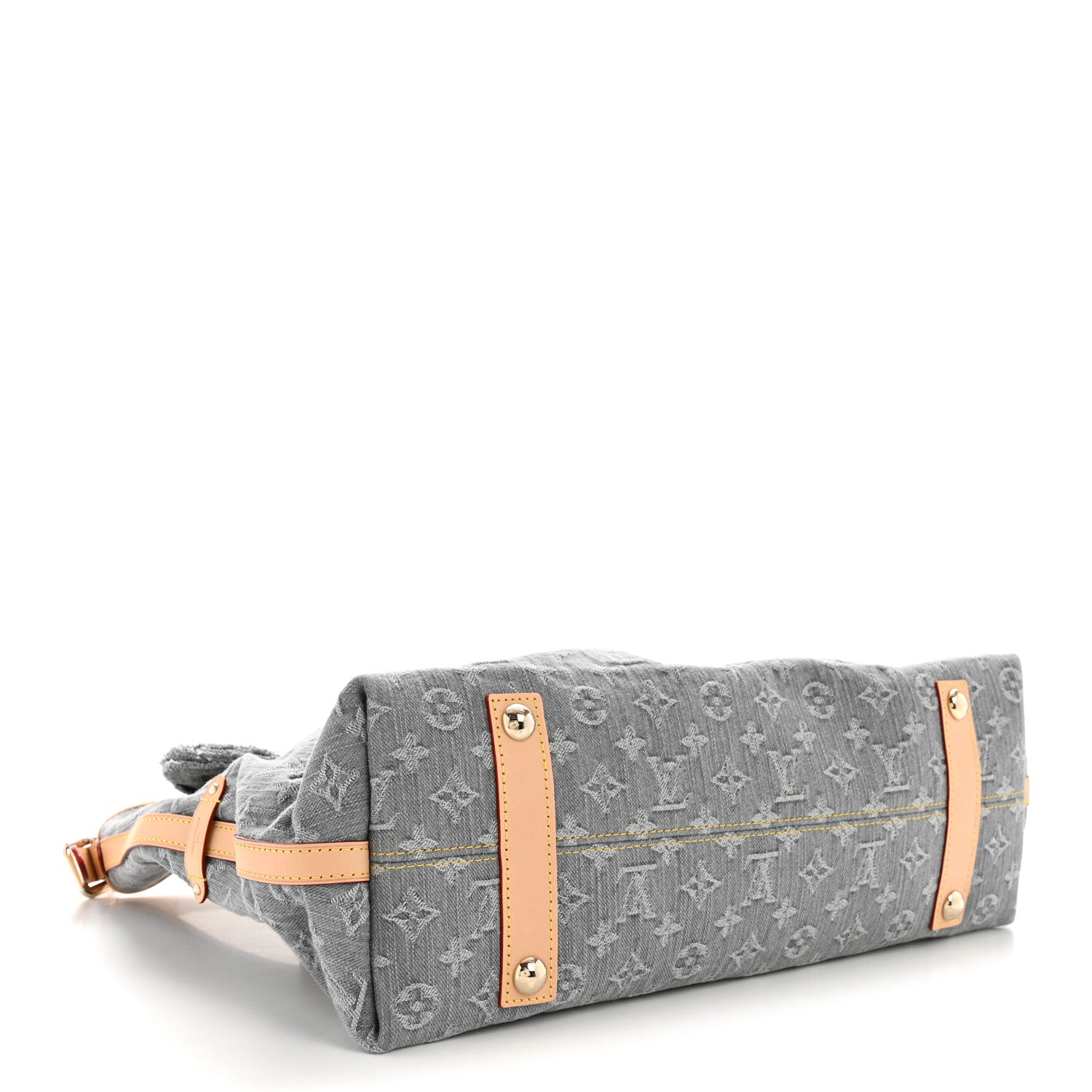 Louis Vuitton Monogram Denim CarryAll MM Washed Grey 5 of 12