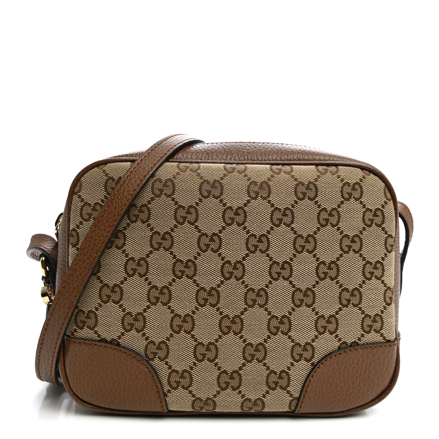 Monogram Mini Bree Messenger Bag Beige Tabacco