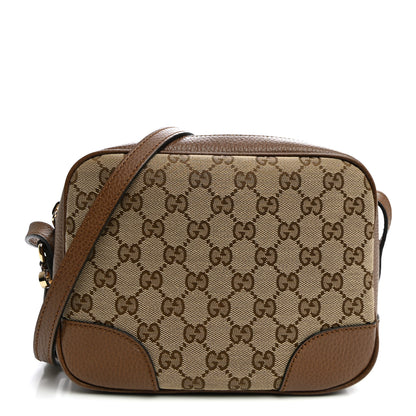 Gucci Monogram Mini Bree Messenger Bag Beige Tabacco 1 of 9