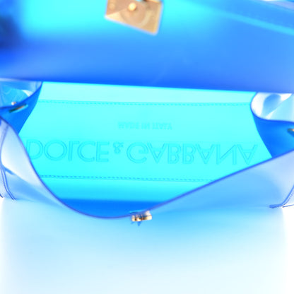 Dolce & Gabbana Rubber Semi Transparent Miss Sicily Satchel Blue 6 of 11