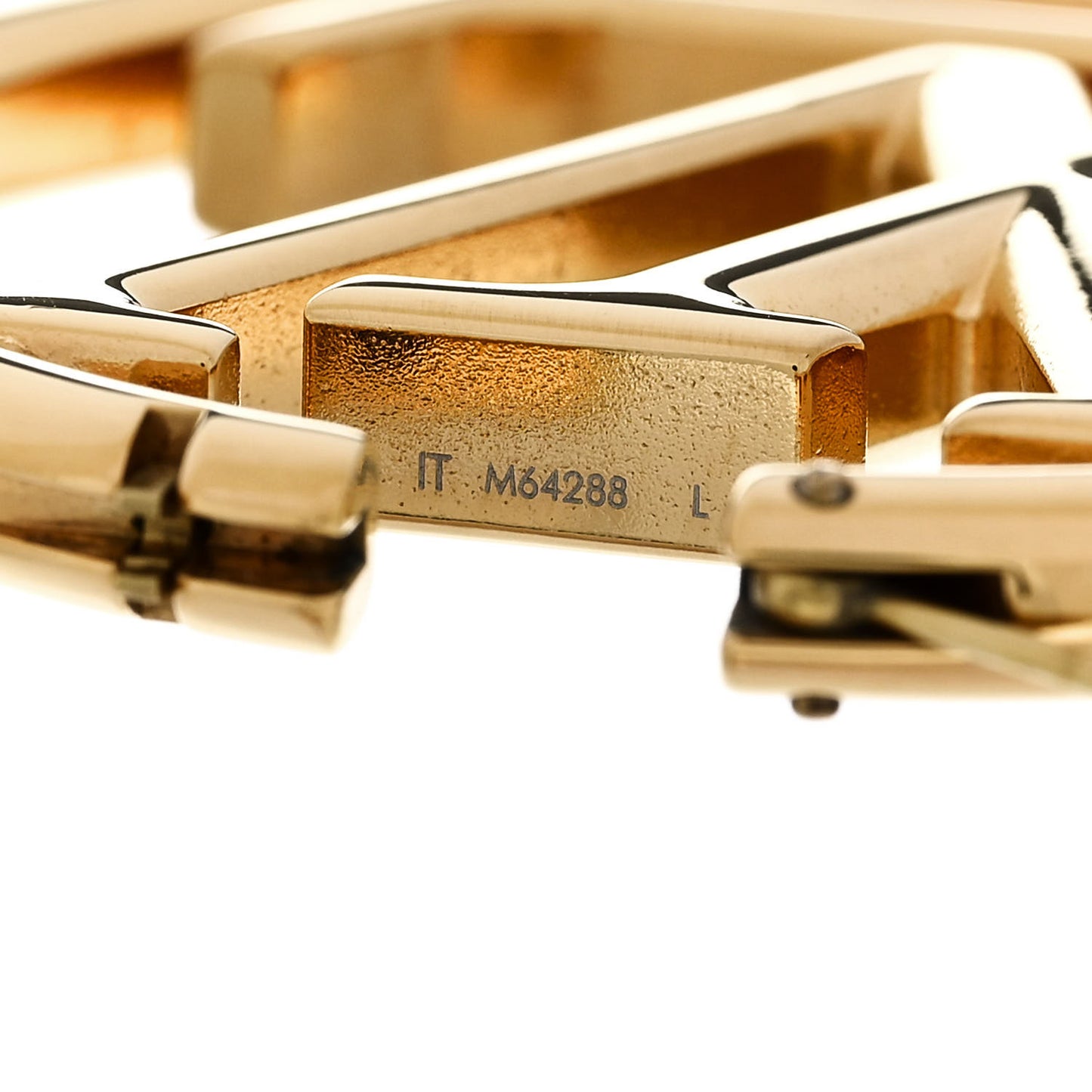 Metal Louise Hoop Earrings Gold