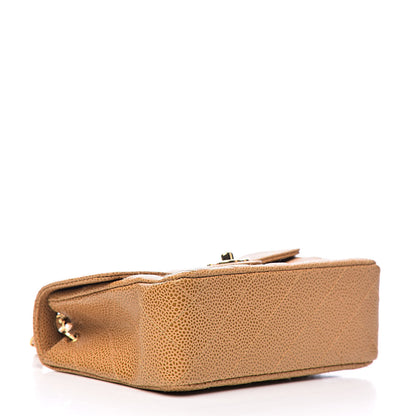 Chanel Caviar Quilted Mini Square Flap Beige 4 of 11