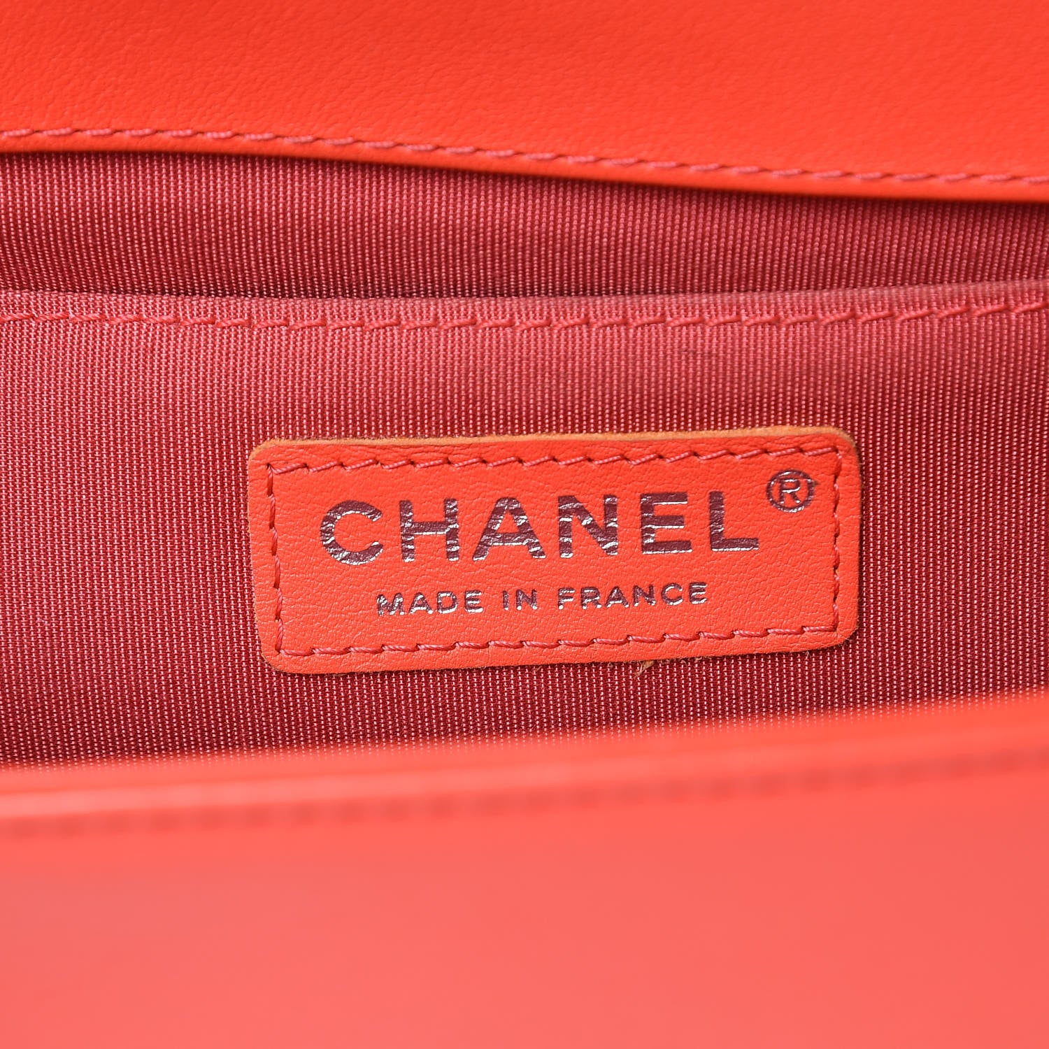Chanel Calfskin Chevron Quilted Medium Boy Flap Coral 6 of 18