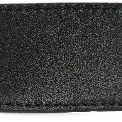 Louis Vuitton Taurillon Calfskin Prism LV Initiales Belt 95 38 Black 6 of 7