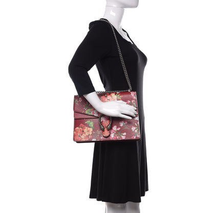 Gucci Calfskin Blooms Print Medium Dionysus Shoulder Bag Romantic Cherry Multicolor 2 of 9