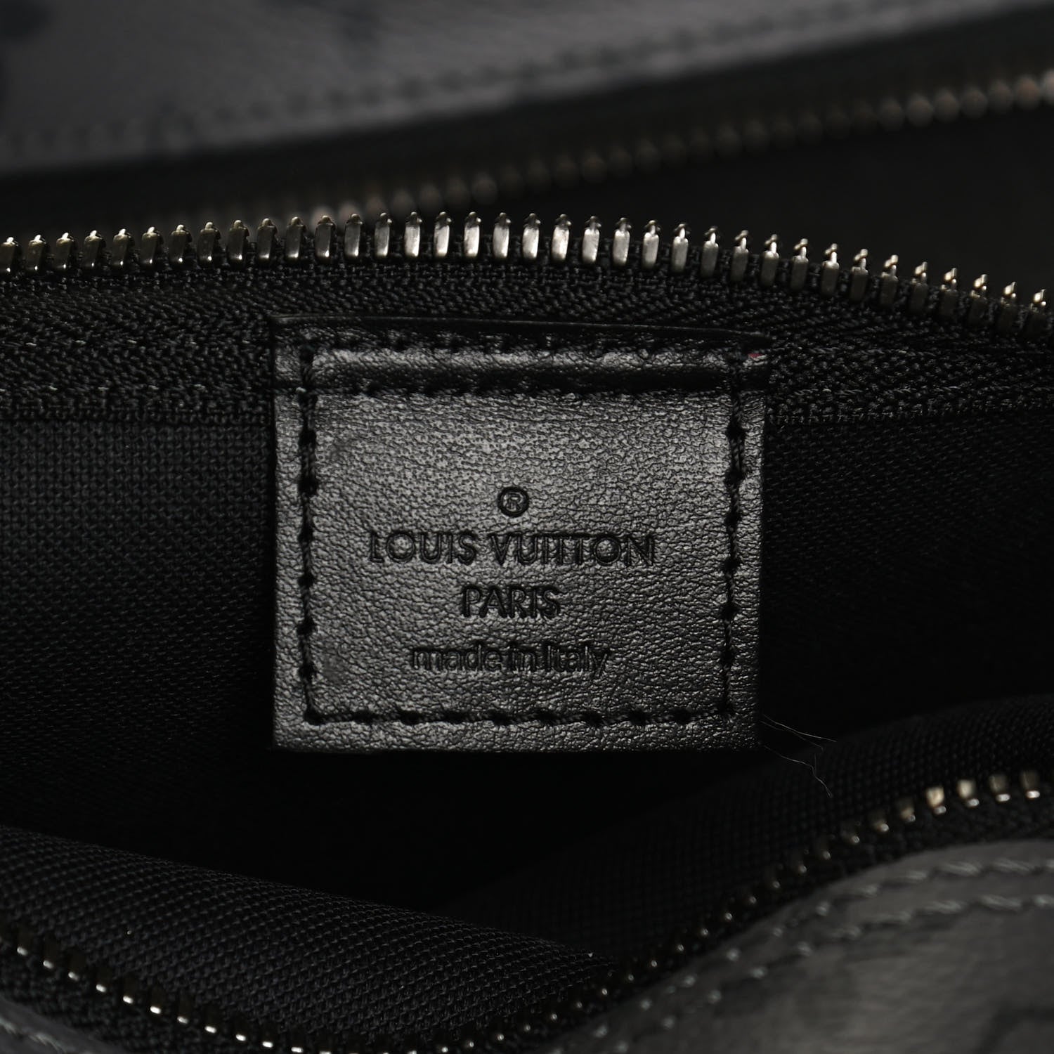 Louis Vuitton Monogram Eclipse Cabas Zippe GM Black 6 of 14