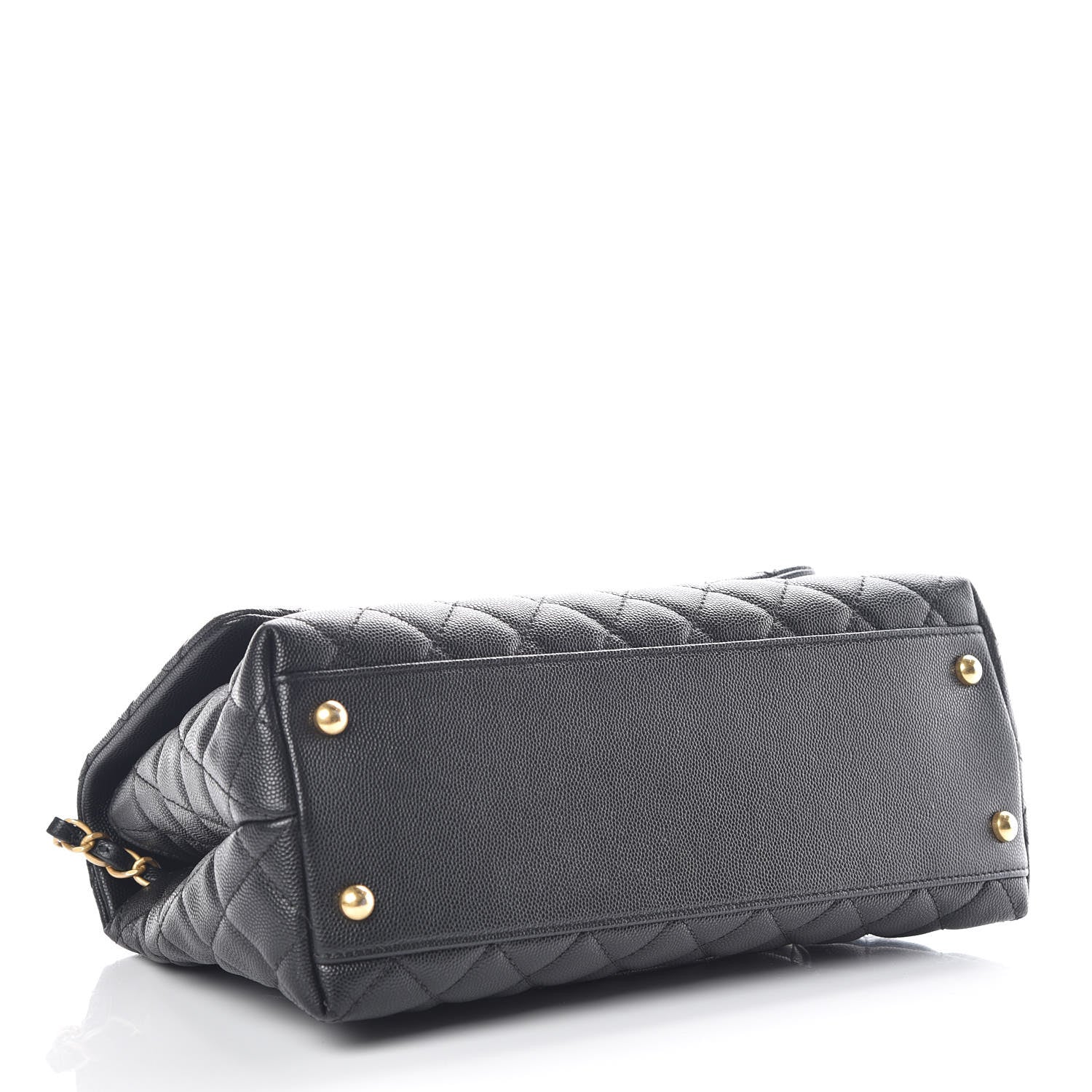 Chanel Caviar Quilted Small Coco Handle Flap Black 4 of 9