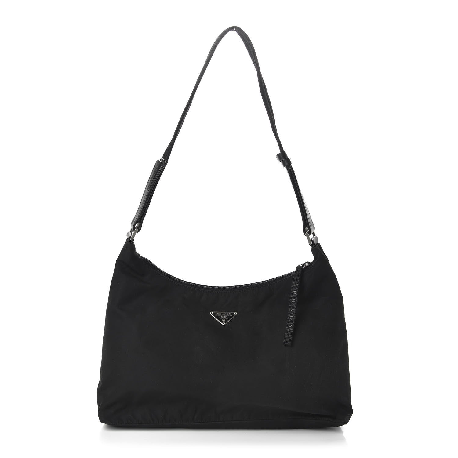 Prada Tessuto Nylon Shoulder Bag Black 1 of 10