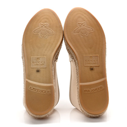 Gucci Canvas Logo Espadrilles 39 Greggio White 5 of 8