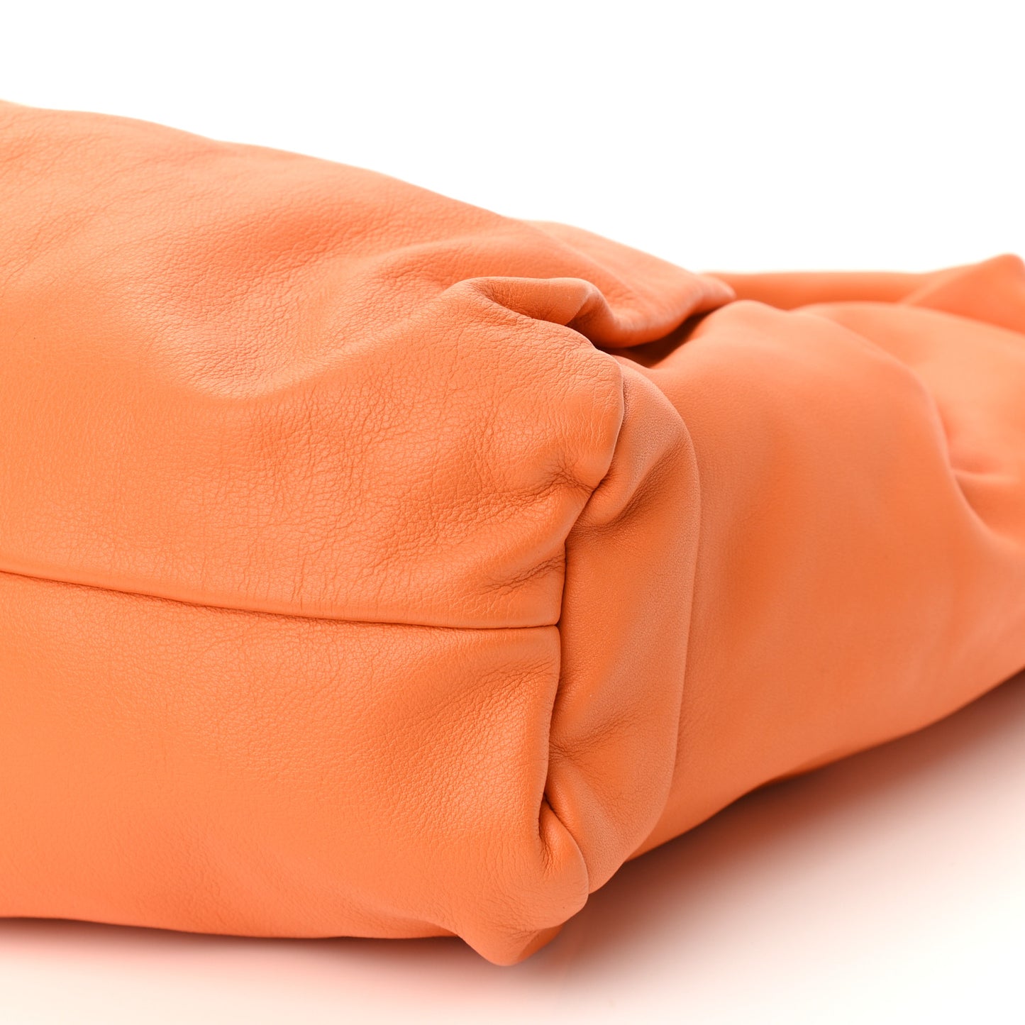 Smooth Butter Calfskin Small The Shoulder Pouch Light Orange