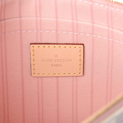 Louis Vuitton Damier Azur Neverfull MM GM Pochette Rose Ballerine 6 of 7