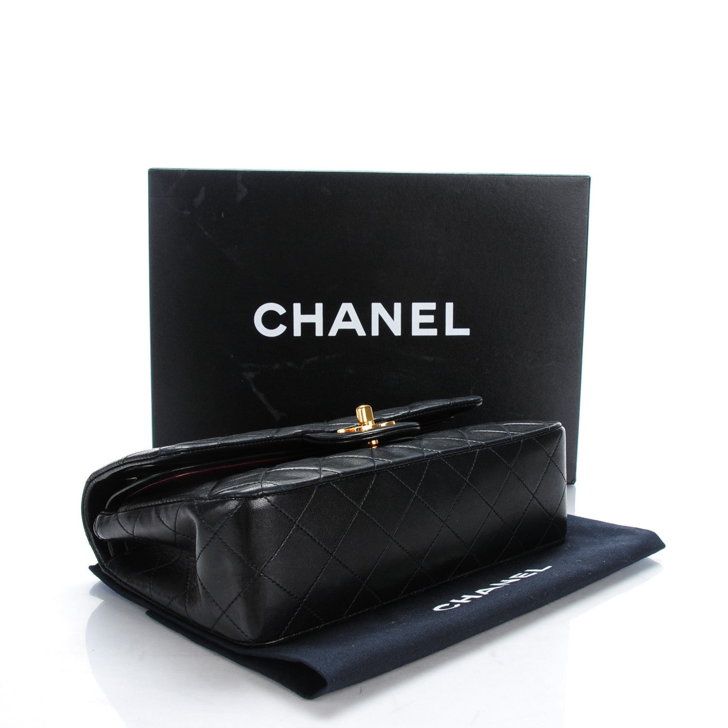 Chanel Lambskin Quilted Small Double Flap Black 4 of 9