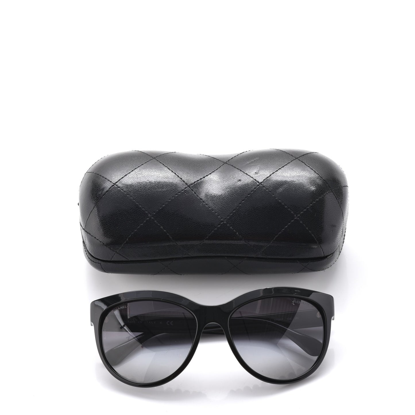 Freshwater Cultured Pearl Butterfly Sunglasses 6040-H Black