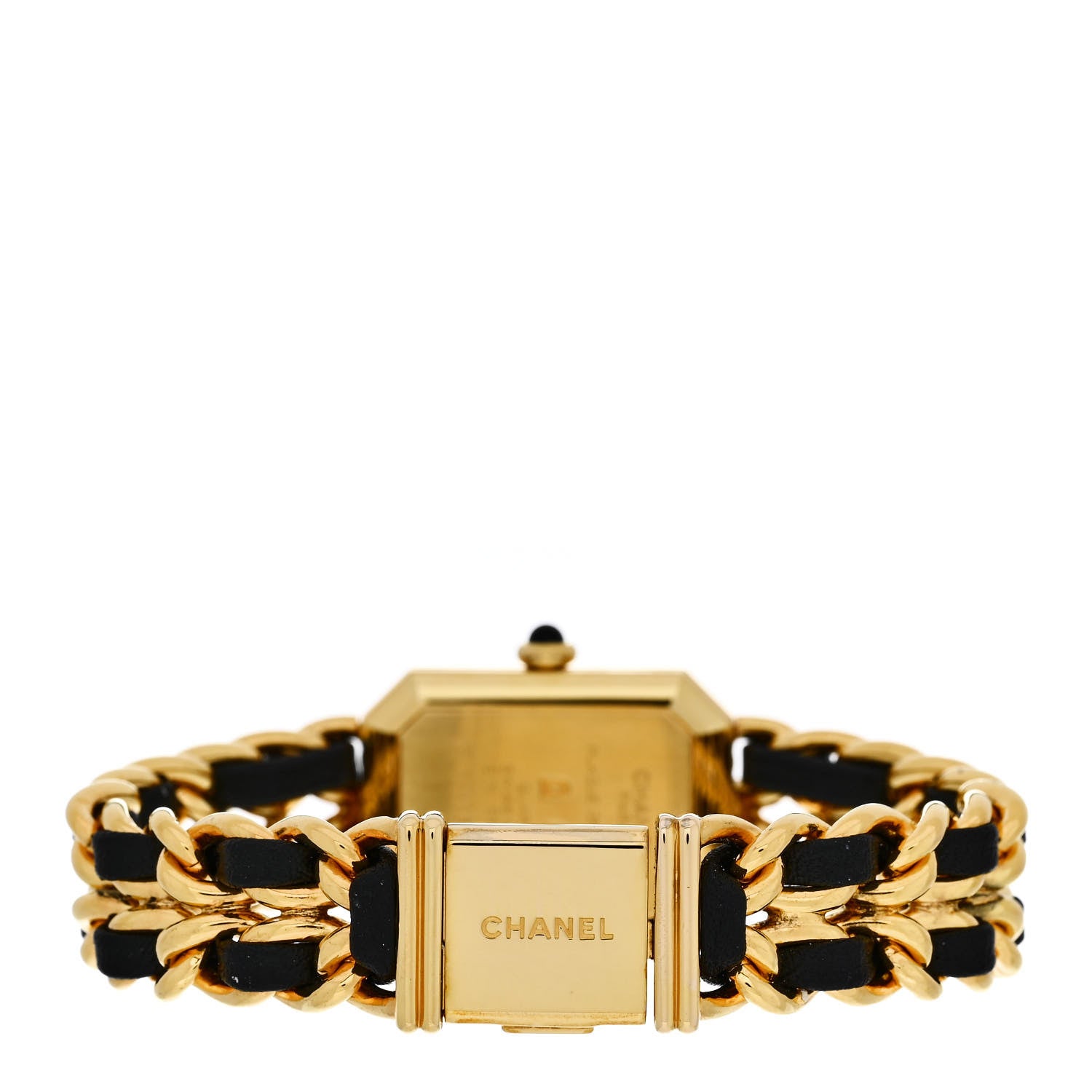 Chanel Stainless Steel Lambskin 20mm Chain Premiere Quartz Watch Gold M 3 of 4