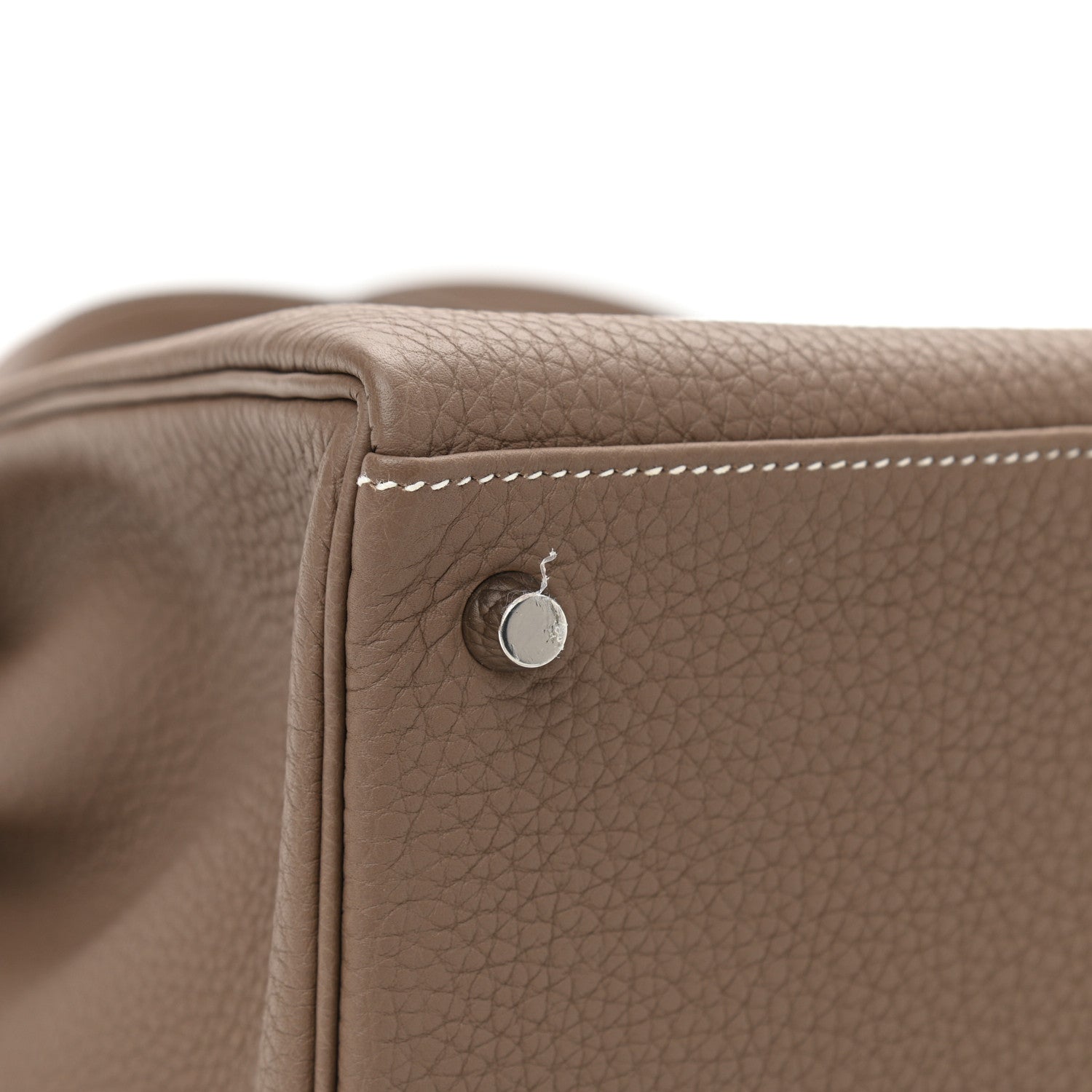 Hermes Togo Horseshoe Kelly Retourne 35 Etoupe 11 of 12