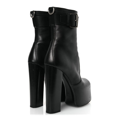 Saint Laurent Calfskin Mina 95 Boots 38 Black 5 of 13