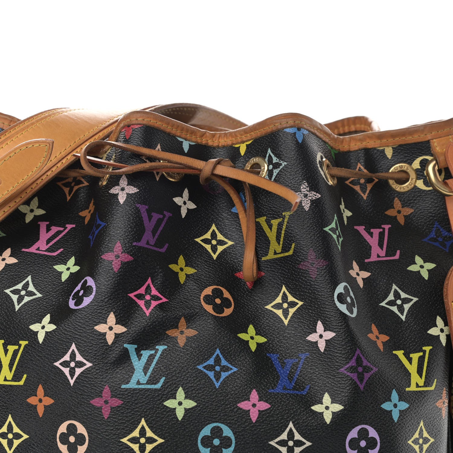 Louis Vuitton Monogram Multicolor Petit Noe Black 8 of 13