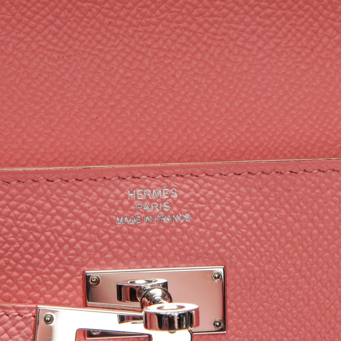 Epsom Kelly Longue Wallet Rose Confetti