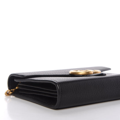 Gucci Calfskin GG Marmont Chain Wallet Black 11 of 14