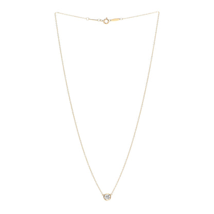 Tiffany 18K Yellow Gold Diamond .43ct Elsa Peretti Diamonds by the Yard Pendant Necklace 3 of 7