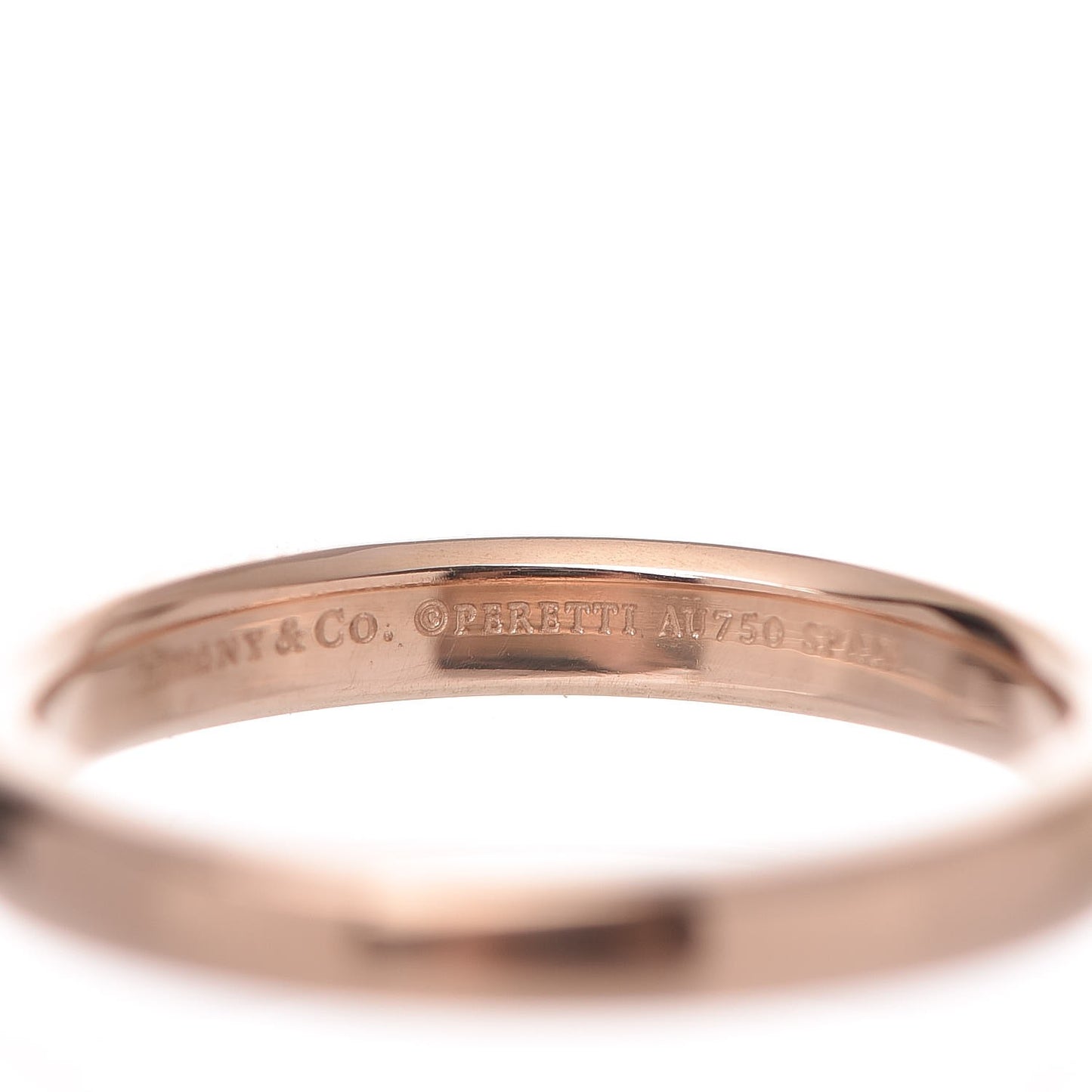18K Rose Gold Elsa Peretti Stacking Band Ring 52 6