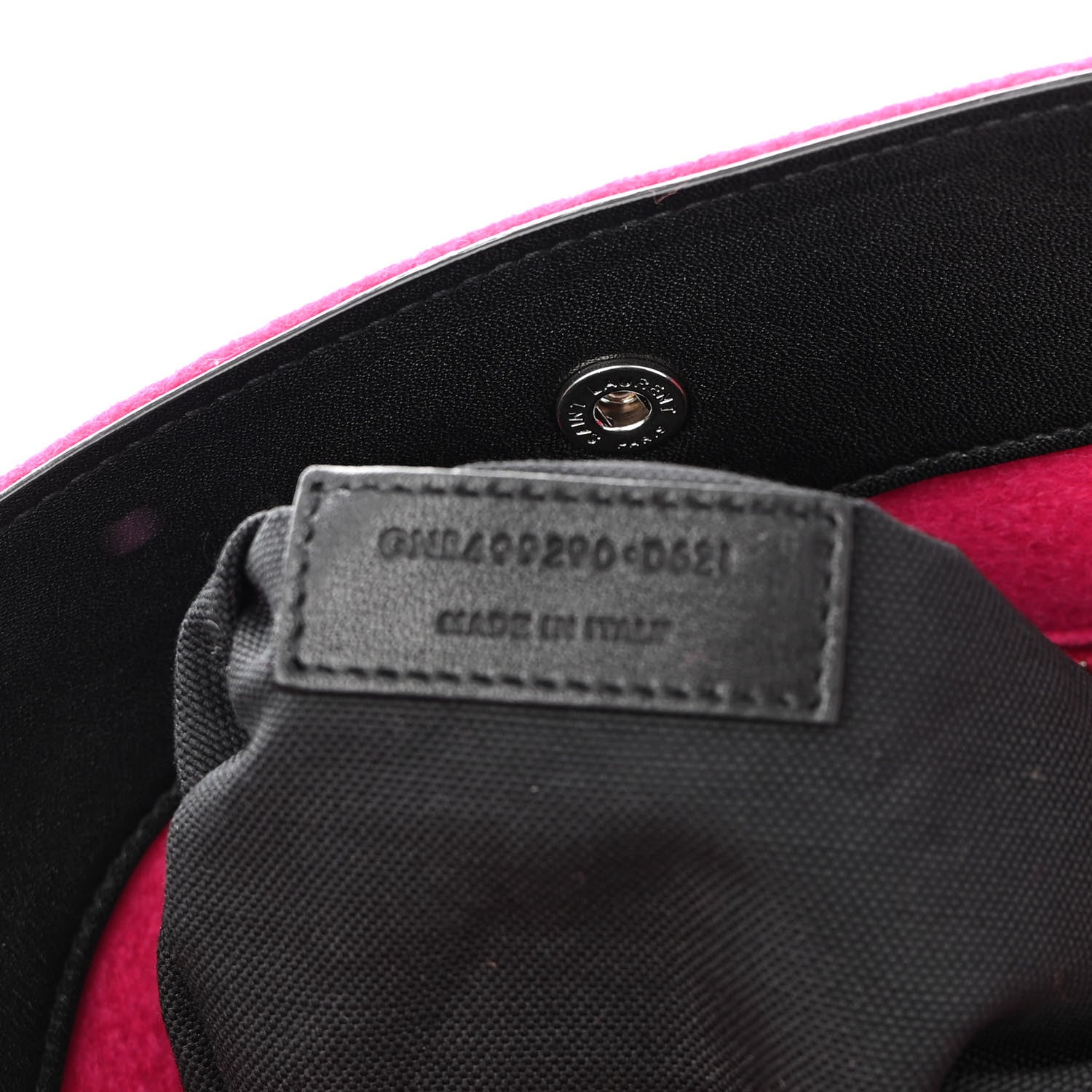 Saint Laurent Wool Rive Gauche Tote Fuchsia 7 of 9