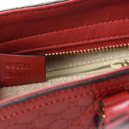 Gucci Microguccissima Small Bree Tote Red 9 of 11