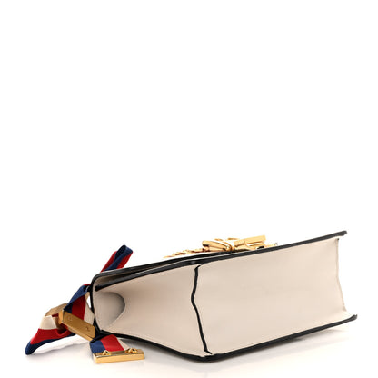 Gucci Calfskin Mini Sylvie Chain Shoulder Bag White 4 of 24