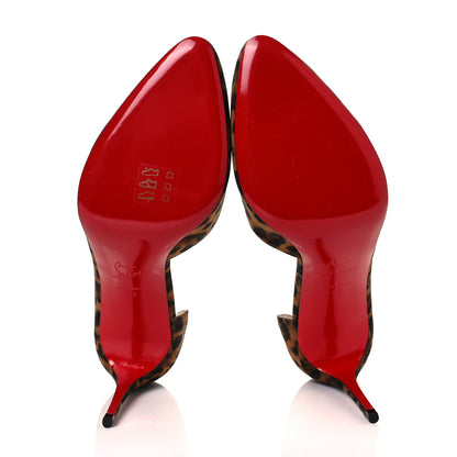 Christian Louboutin Veau Velours Kitty Round Chick 85 Pumps 42 Brown 10 of 16