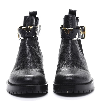 Louis Vuitton Calfskin Fast Ride Ankle Boots 37 Black 2 of 8
