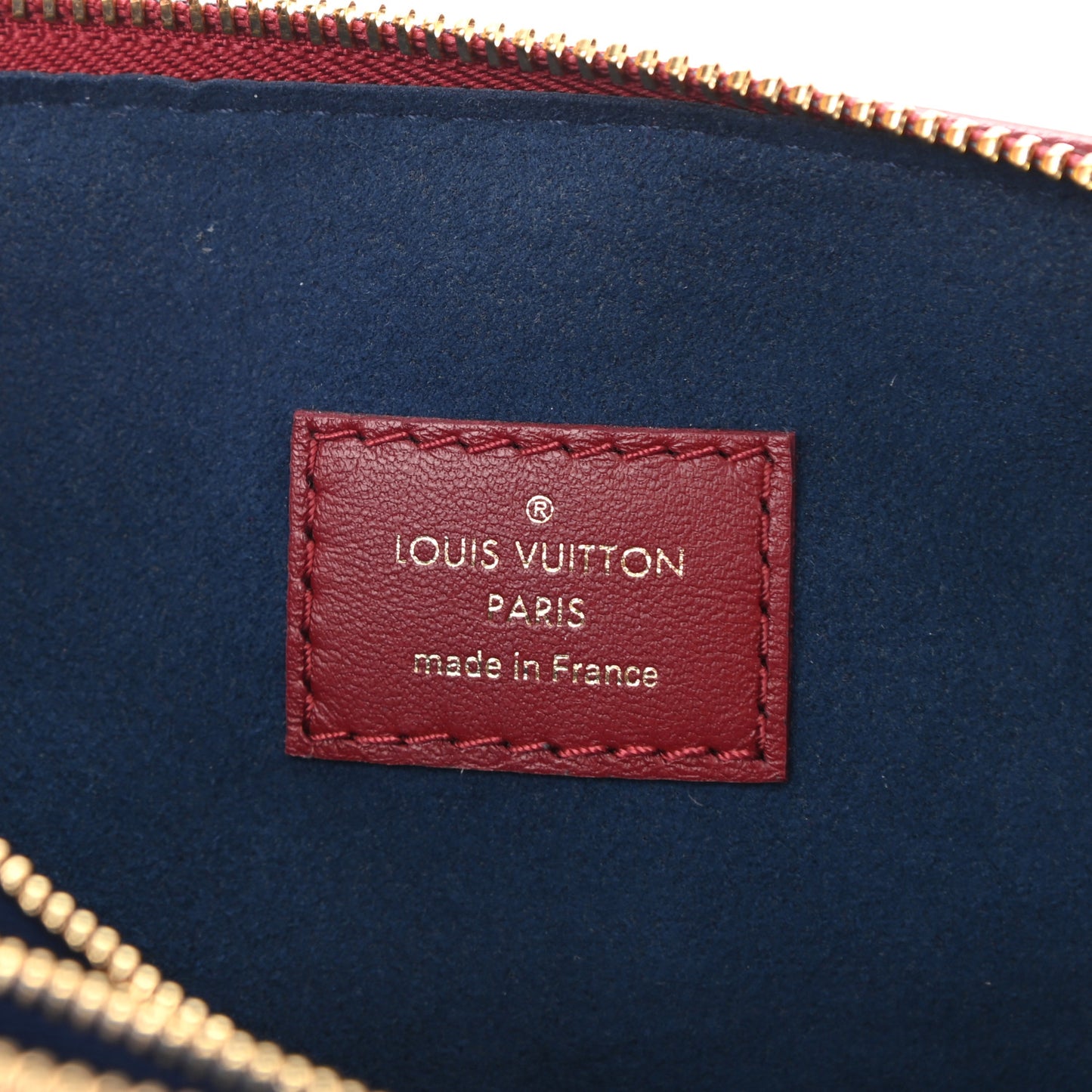 Lambskin Embossed Monogram Coussin PM Wine