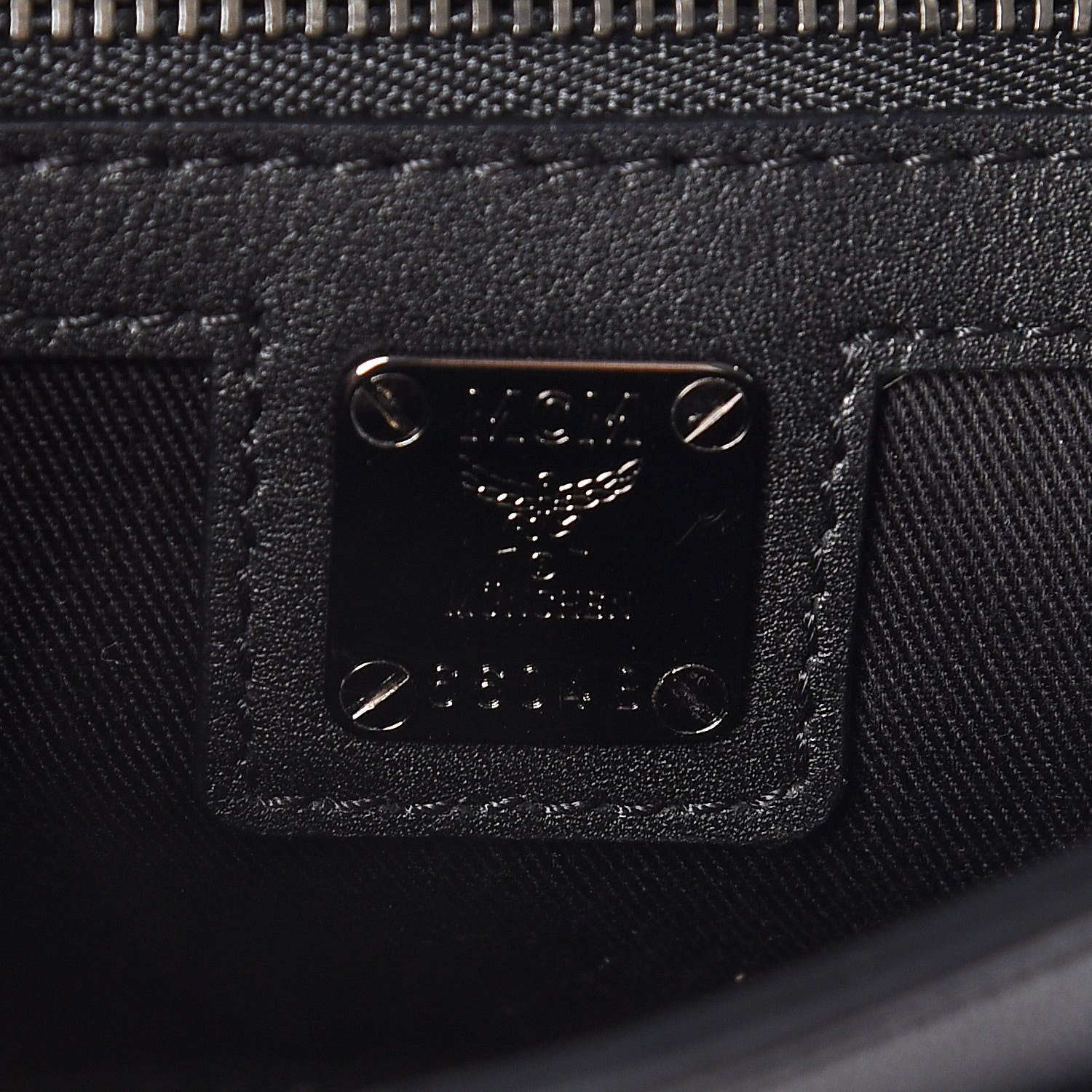 MCM Visetos Diamond Flap Crossbody Black 8 of 11