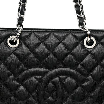 Chanel Caviar Quilted Grand Shopping Tote GST Black 9 of 11