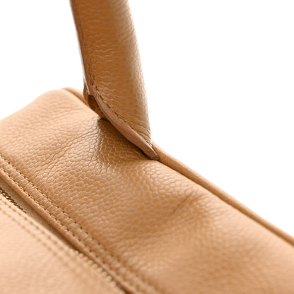 Chanel Caviar Quilted Small Bowler Beige 12 of 13