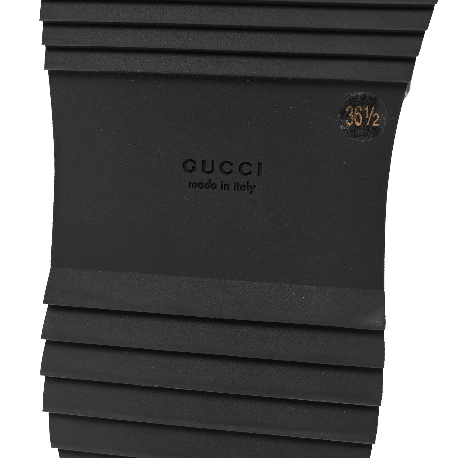 Gucci Jacquard Black Denim GG Monogram Angelina Platform 55mm Slide Sandals 36.5 Black Ivory 7 of 10