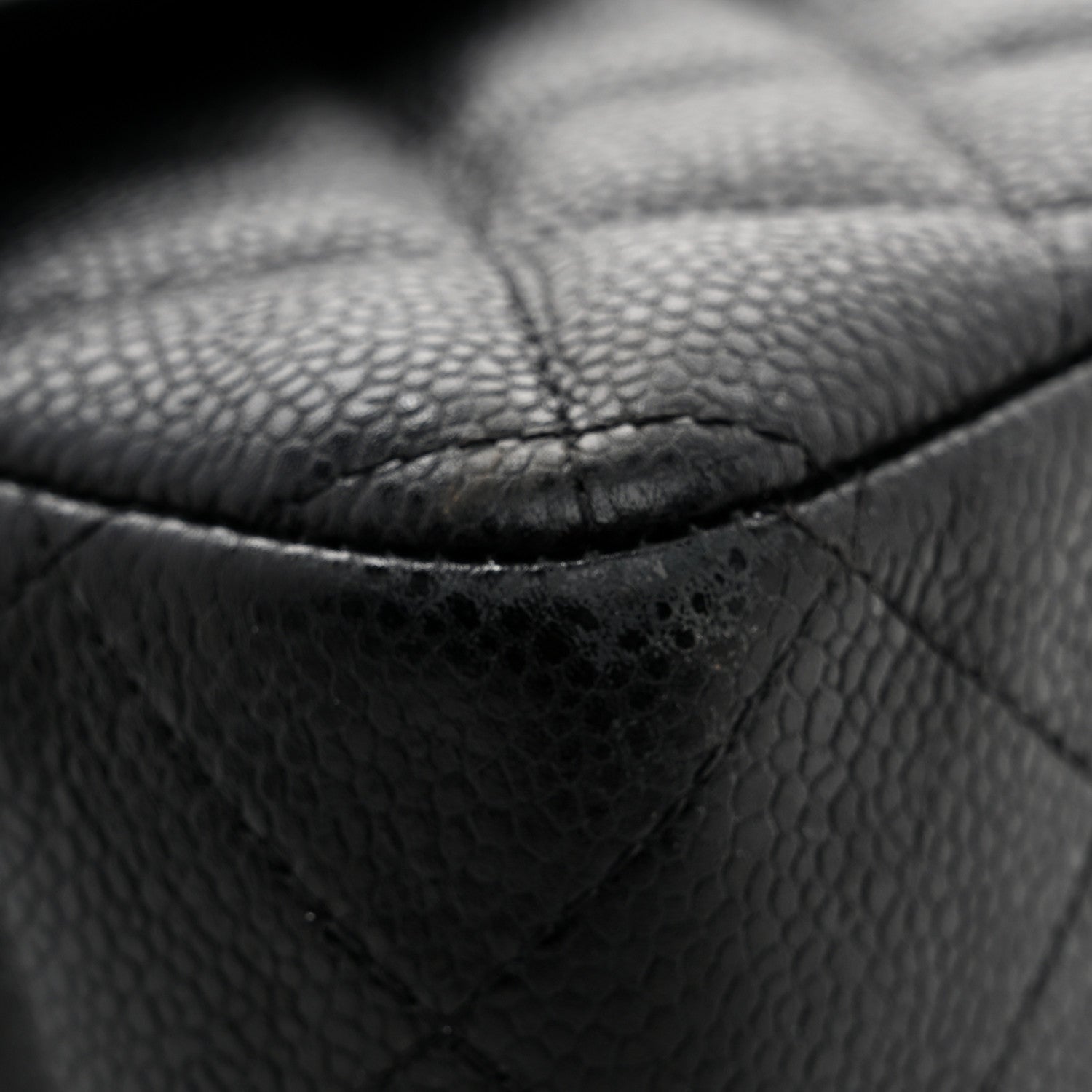 Chanel Caviar Quilted Jumbo Double Flap Black 11 of 14