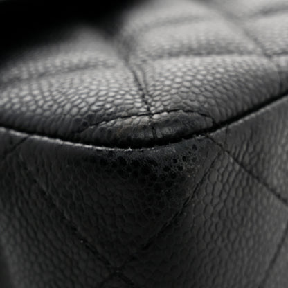 Chanel Caviar Quilted Jumbo Double Flap Black 11 of 14