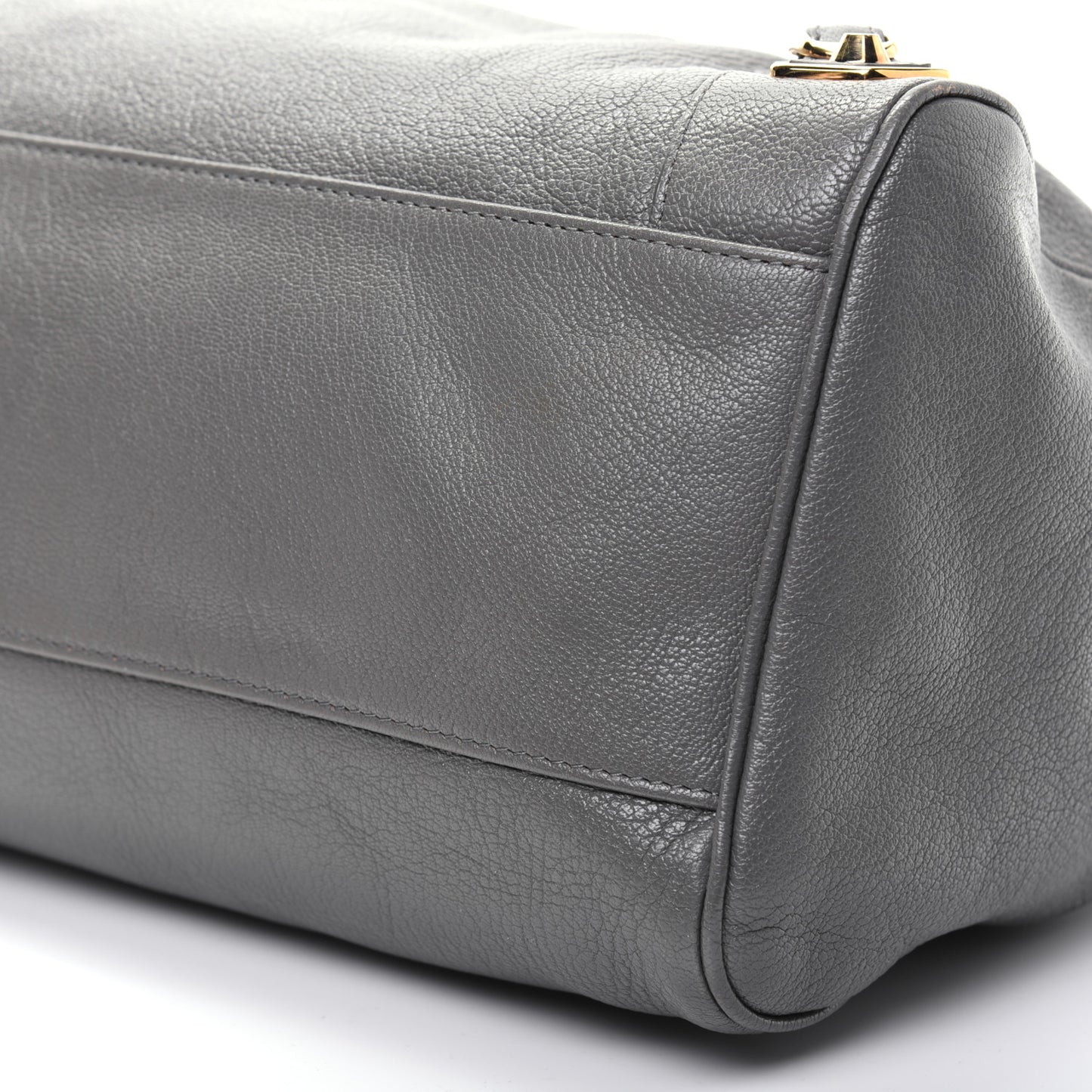 Chevre Gold Metallic Edge Hardware Velo Gris Acier