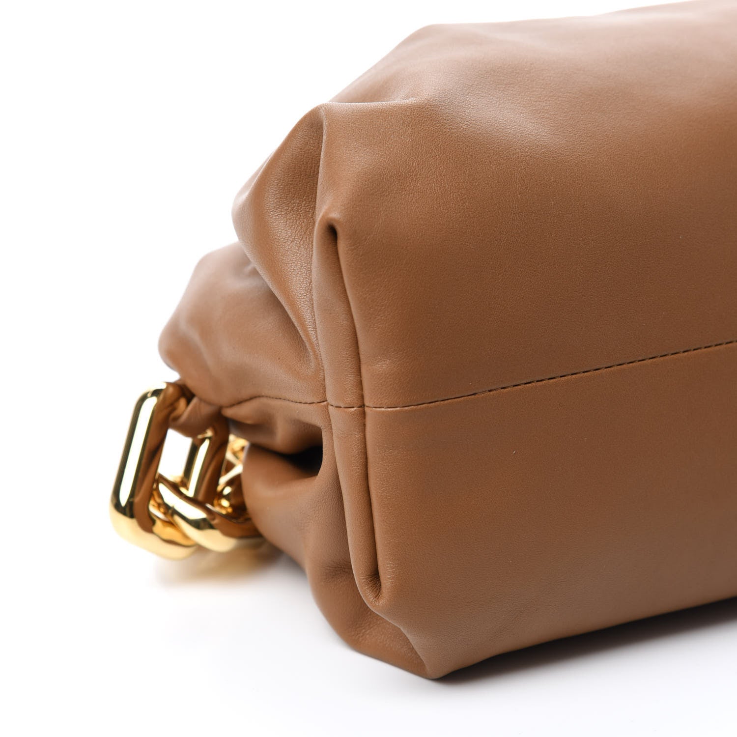 Bottega Veneta Calfskin The Pouch Chain Cammello 6 of 11