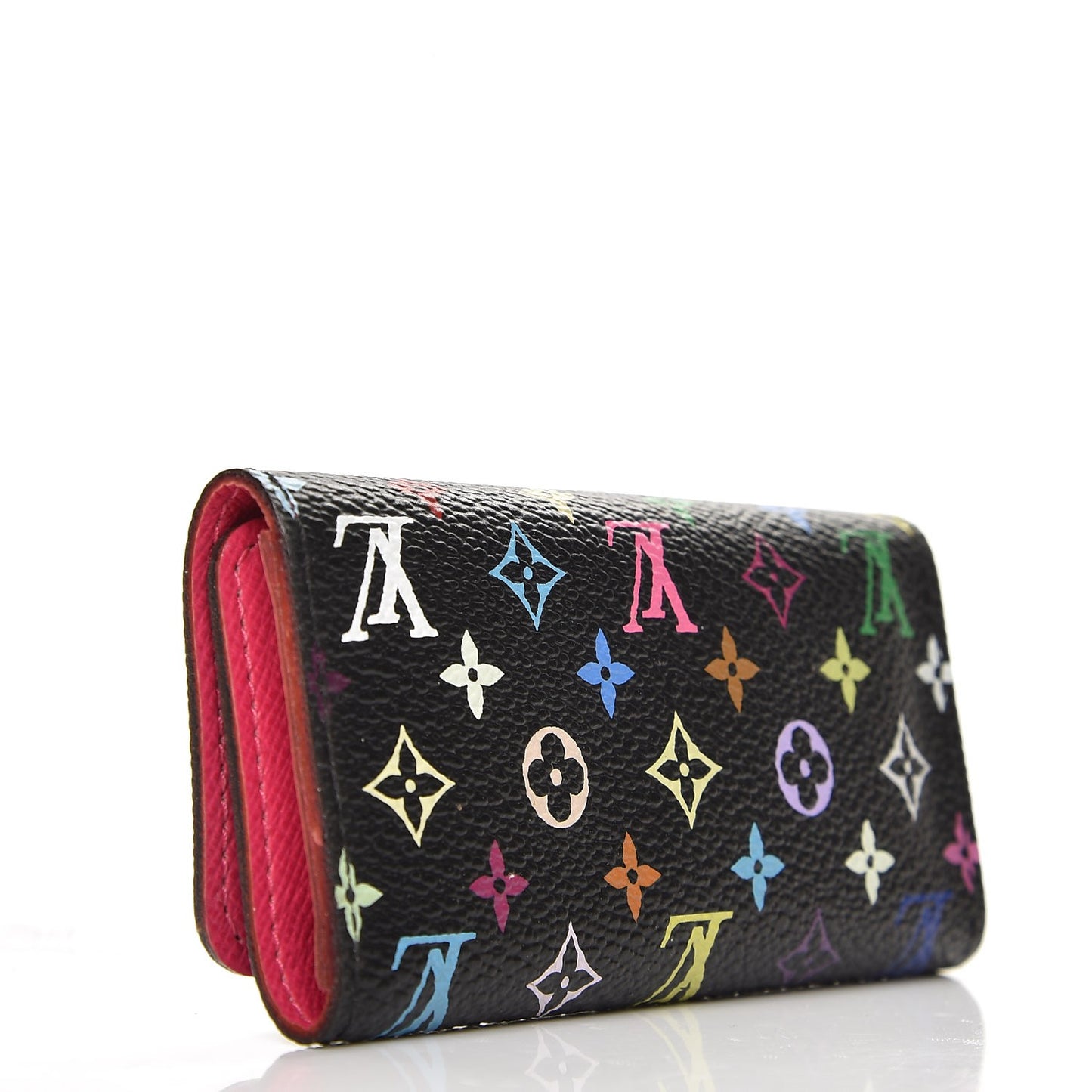 Monogram Multicolor Multicles 4 Key Holder Black Grenade
