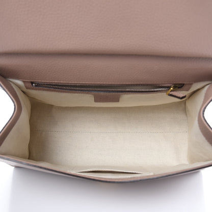 Gucci Calfskin Small Pearly GG Marmont Top Handle Bag Porcelain Rose 5 of 11