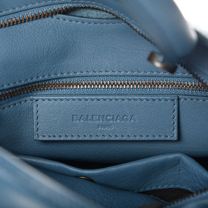 Balenciaga Veau Soyeux Perforated Blackout Hardware S City Bleu Canard 7 of 8