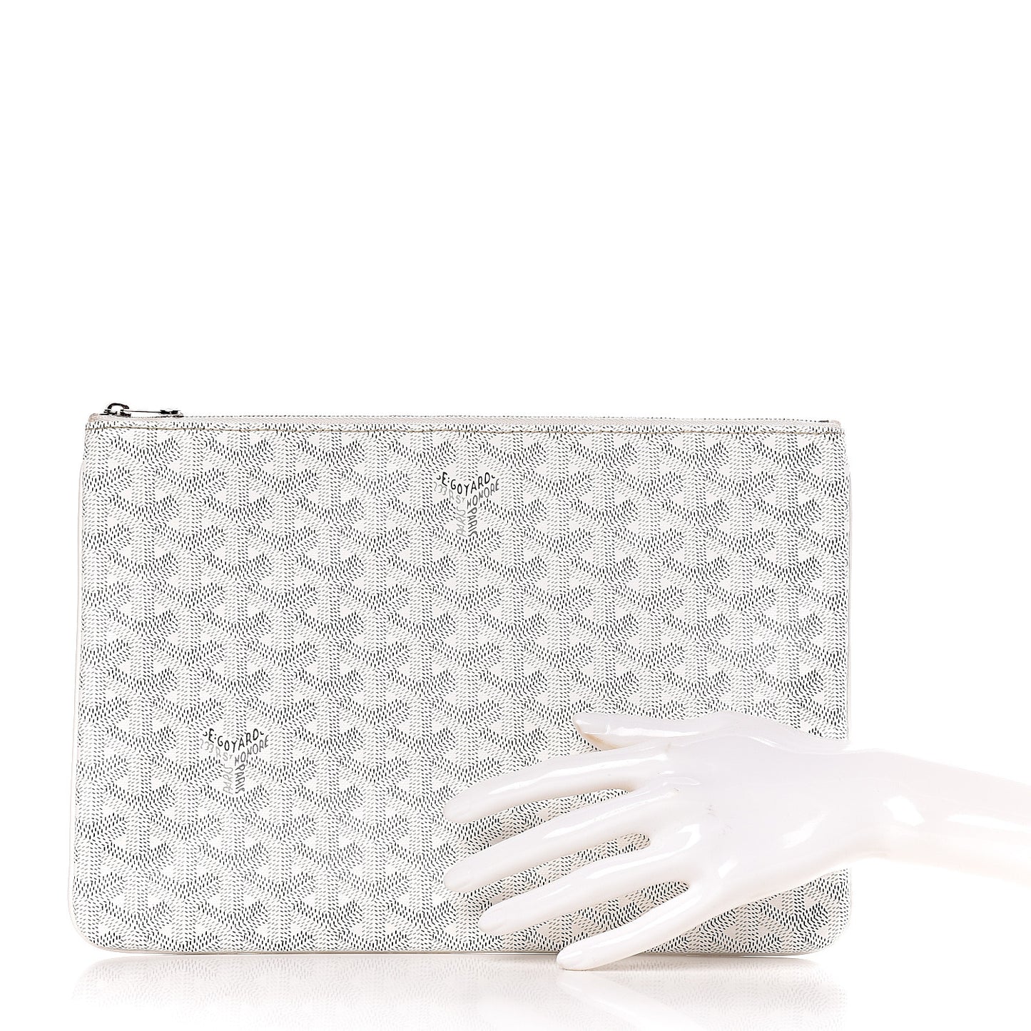 Goyardine Senat Pochette MM White