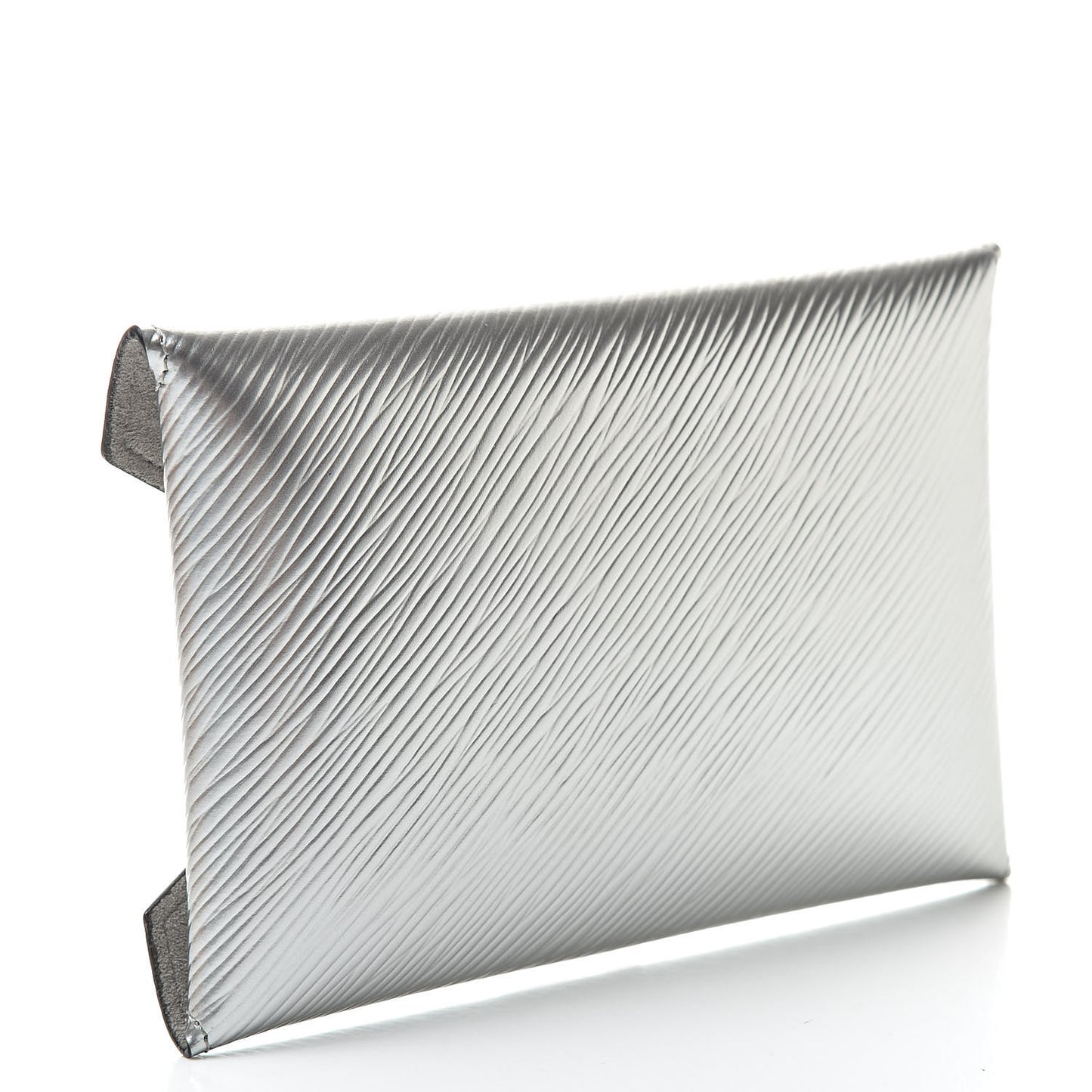 Metallic Epi Medium Kirigami Pochette Insert Silver
