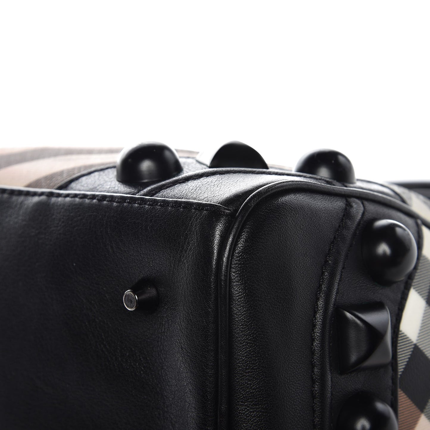 Nova Check Mega Stud Bowling Bag Black