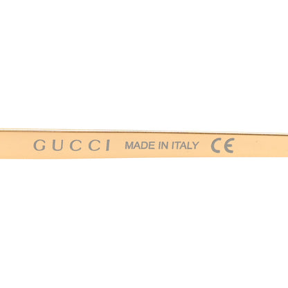 Gucci Metal Acetate Crystal Oversize GG0115S Eyeglasses Gold 5 of 10