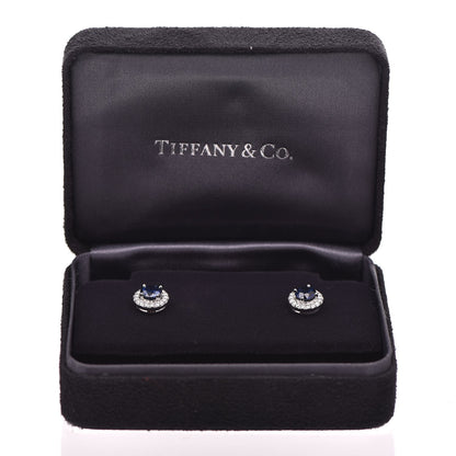 Tiffany Platinum Diamond Sapphire Soleste Earrings 13 of 13