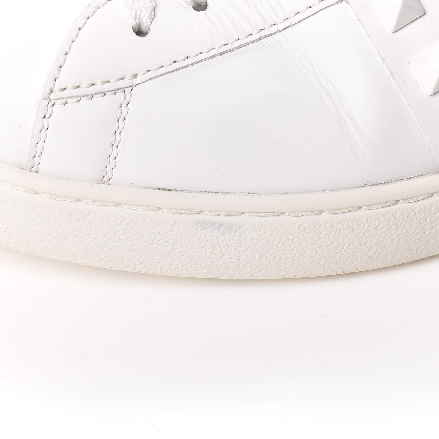 Valentino Garavani Calfskin Mens Rockstud Untitled Open Sneakers 42 White 11 of 11
