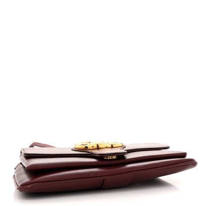 Gucci Vitello Palmellato Lux Small Arli Flap Shoulder Bag Vintage Bordeaux 4 of 16